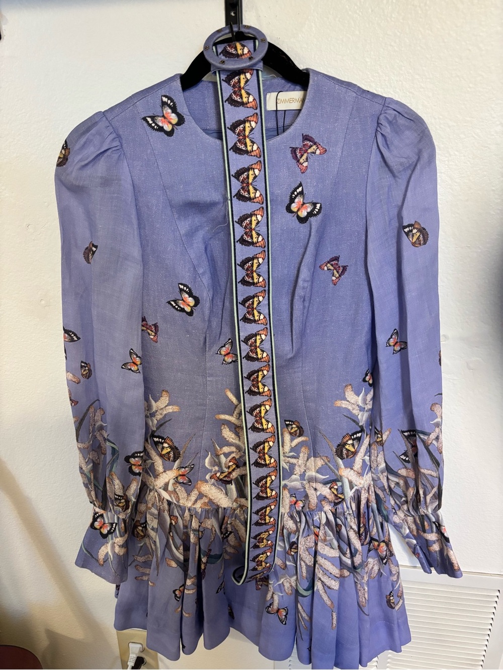 Zimmermann Lilac Butterfly Dress